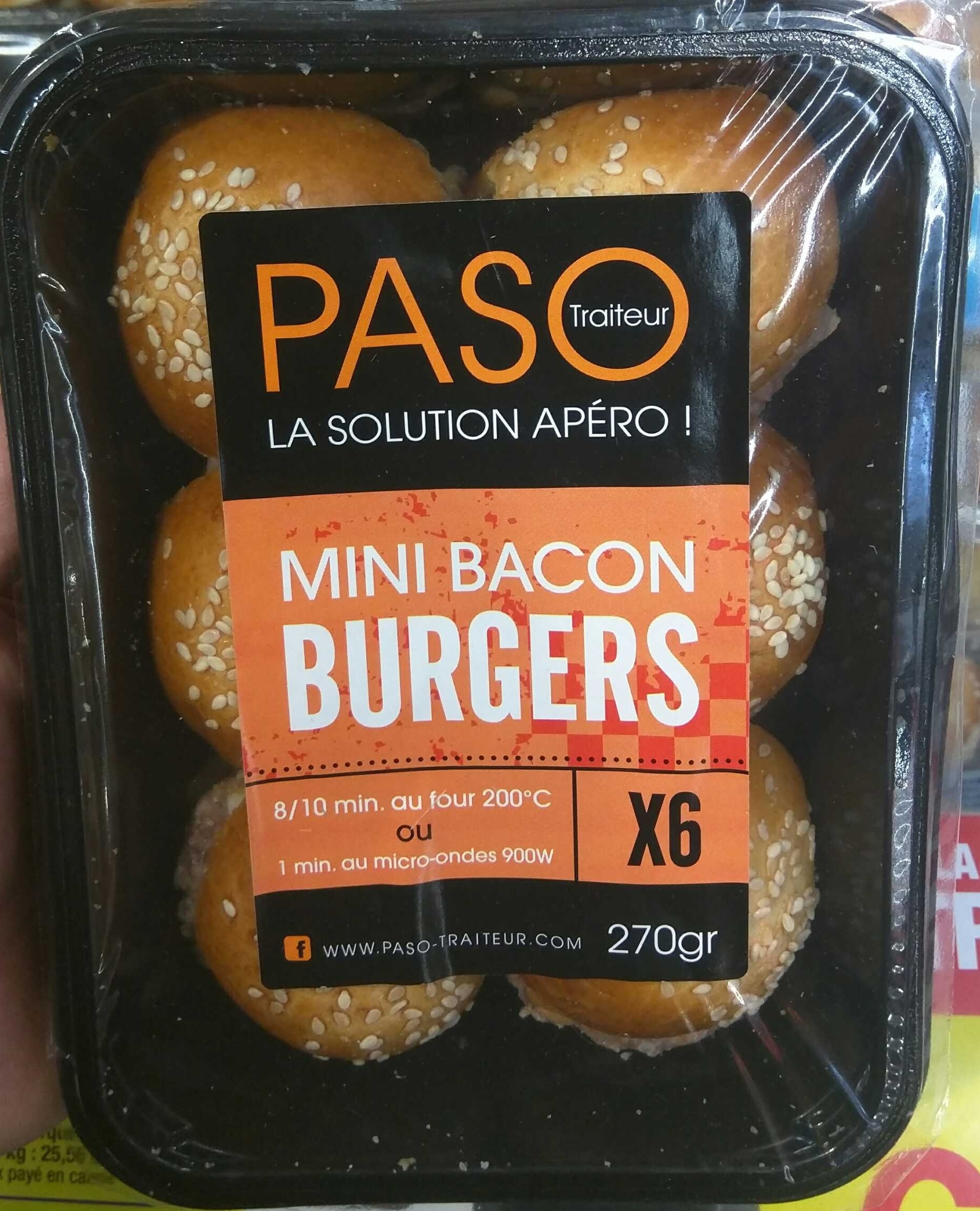 Mini Bacon Burgers - Product - fr