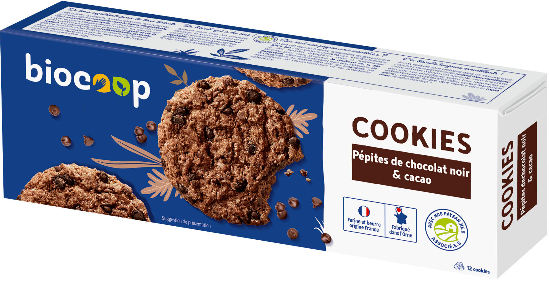 Cookies Pépites de chocolat noir & cacao - نتاج - fr