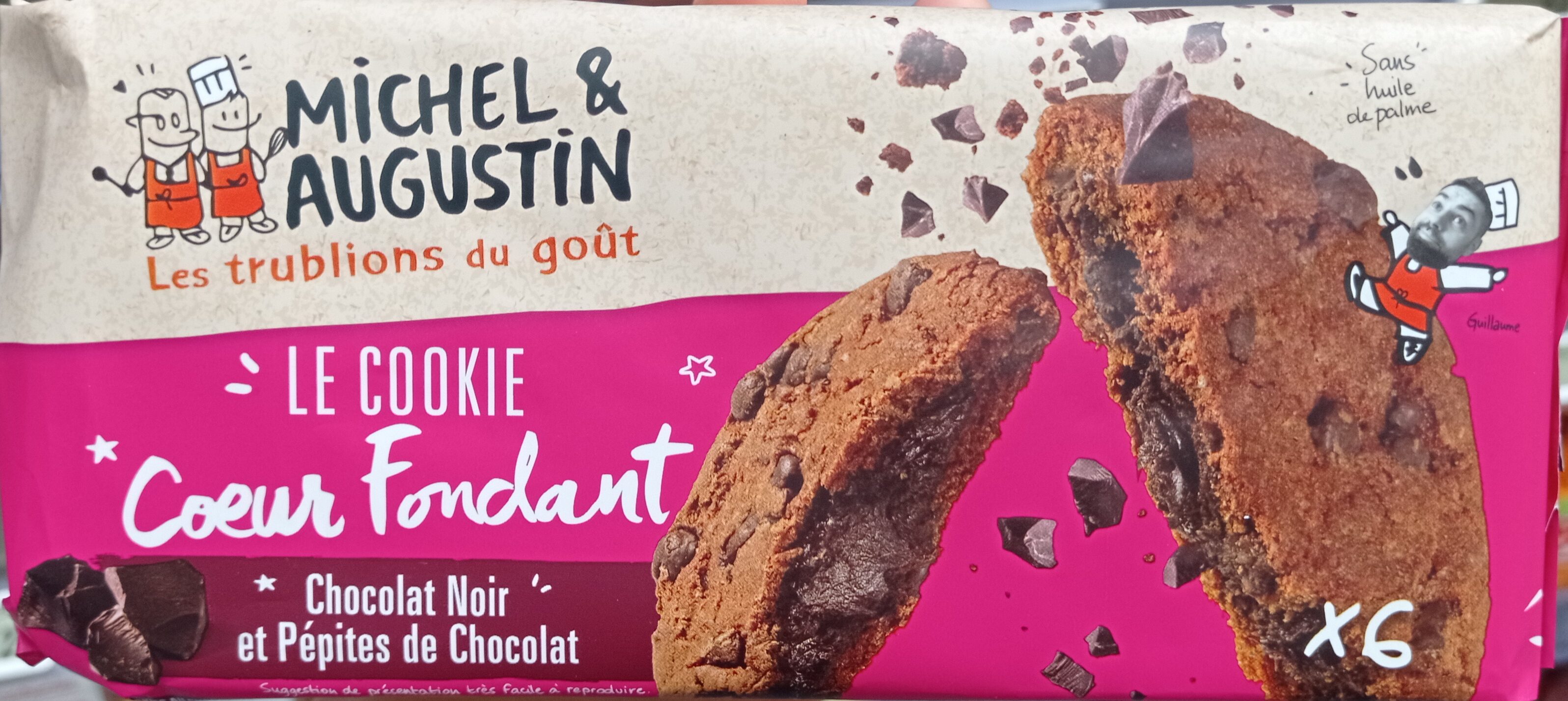 Cookies cœur Fondant choco noir - Produit