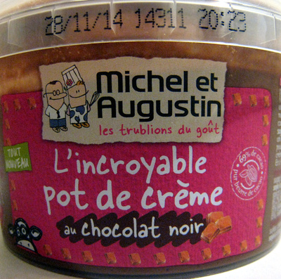 L'incroyable pot de crème au chocolat noir Michel et Augustin - Product - fr