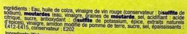 Liste des ingrédients du produit Sauce Salade Ilou 5 L