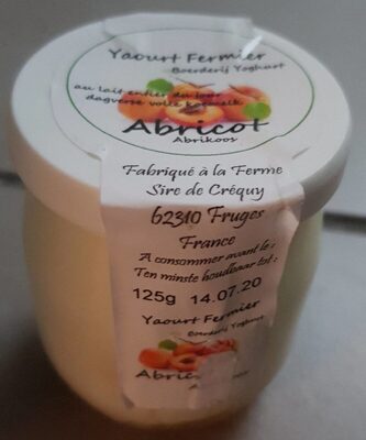 Yaourt abricot - Product - fr