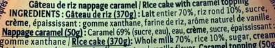 Gâteau de riz caramel pot gourmand - Ingrédients