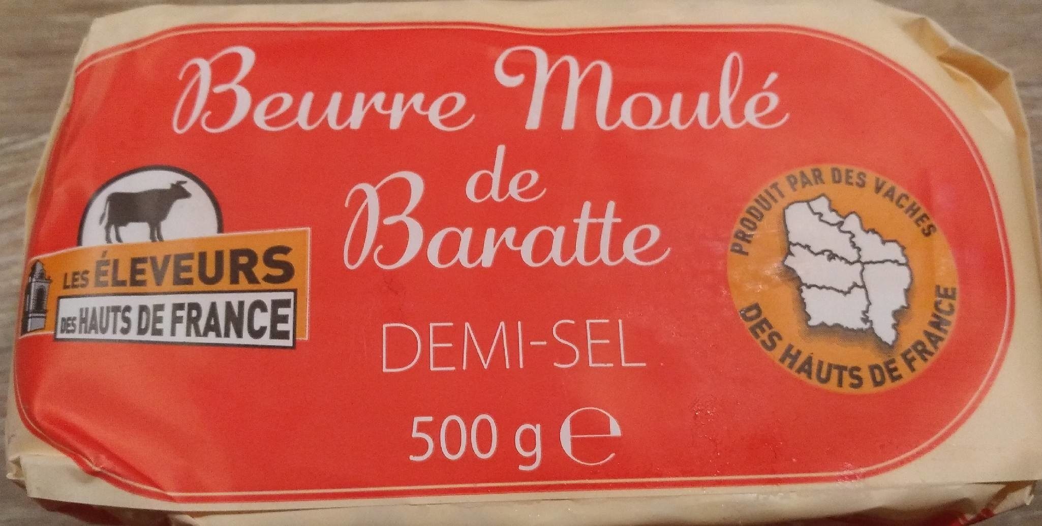 Beurre moulé de baratte demi sel - Product - fr