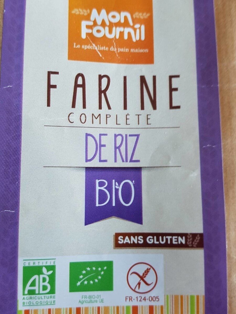 Farine complète de Riz Bio - Tableau nutritionnel