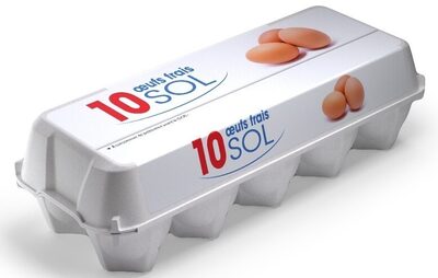 10 œufs frais de poules élevées au sol - Producto - fr