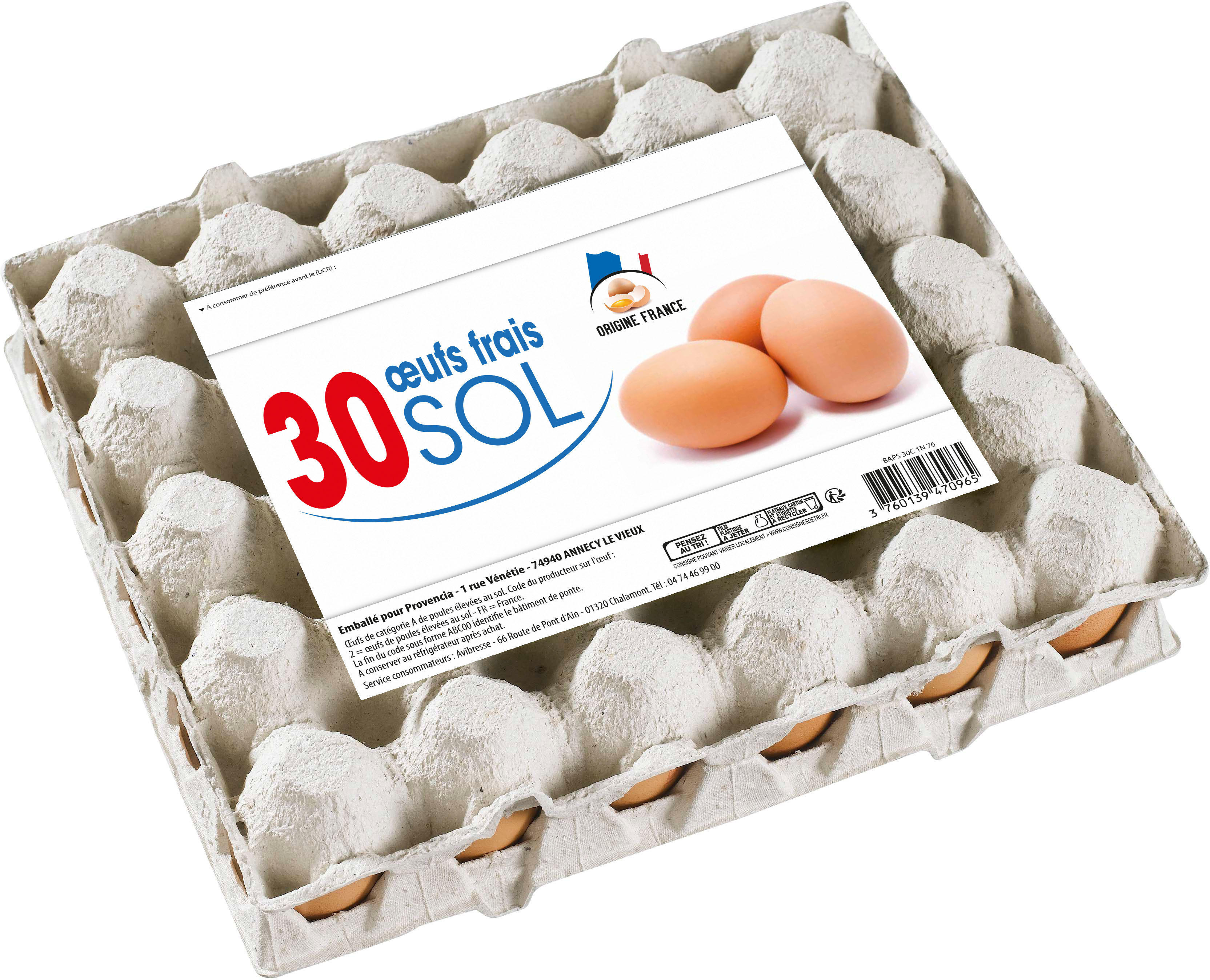 10 œuf frais sol - Producto - fr