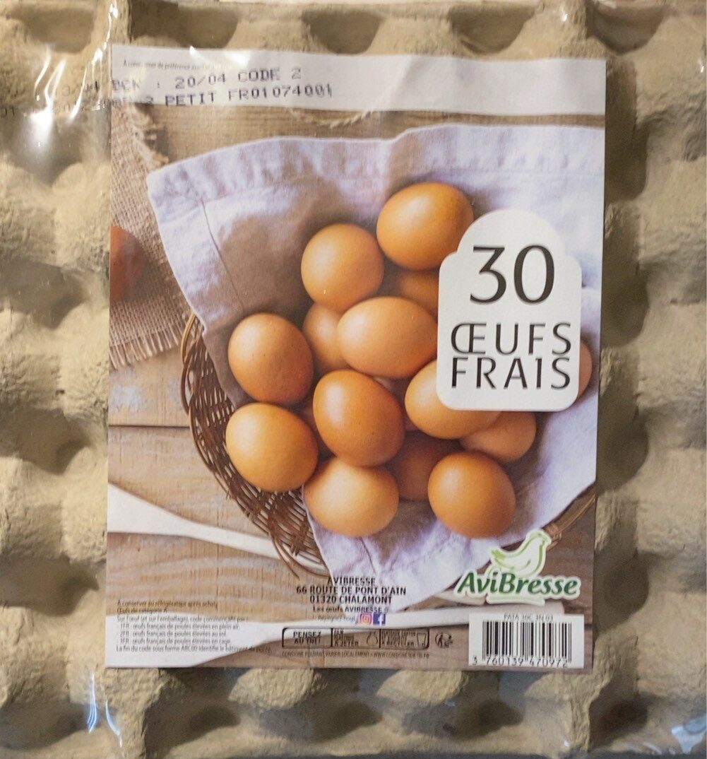 30 oeufs frais - Producto - fr