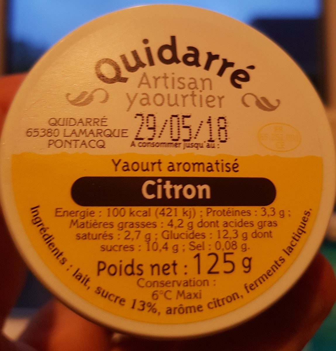 QUIDARRÉ - Ingredients - fr