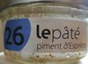 26 - Le pâté au piment d''Espelette - Product
