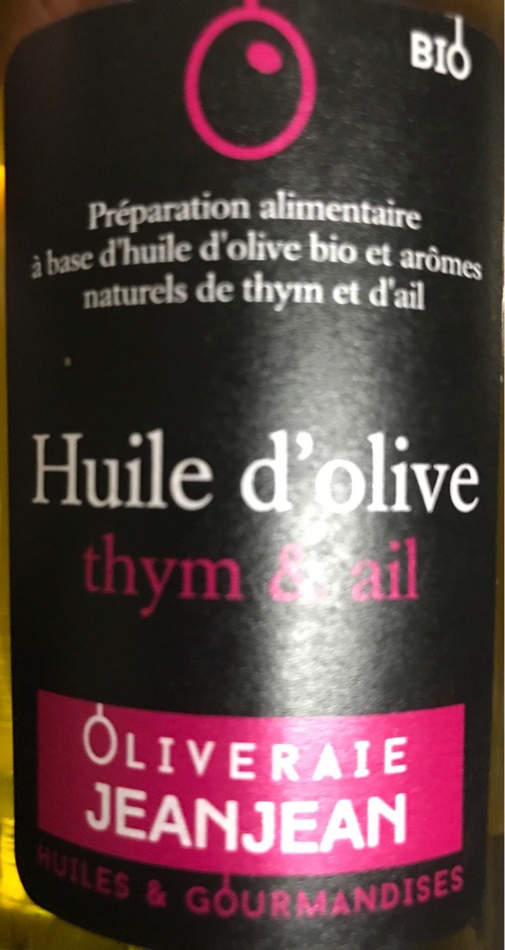 Huile d’olive thym et ail - Product - fr