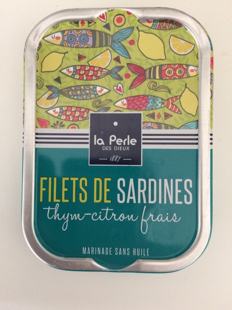 Filets de sardines sans huile thym et citron frais - Produit