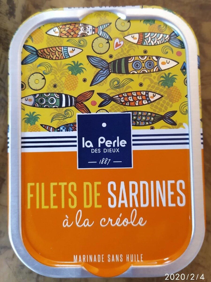 Filets de sardines à la creole - Tableau nutritionnel
