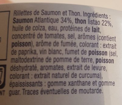 Rillettes de Saumon & Thon - Ingredients - fr