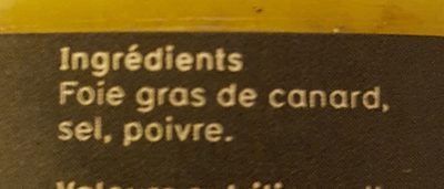 Foie gras de canard entier - Ingredients