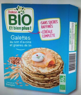 Galettes au son d'avoine et graines de lin DUKAN Bio - Product - fr