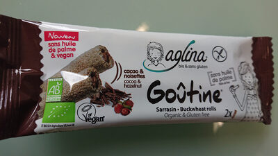 Goûtine sarrasin fourrée cacao & noisettes bio, sans gluten; Vegan et sans huile de palme - Product - fr