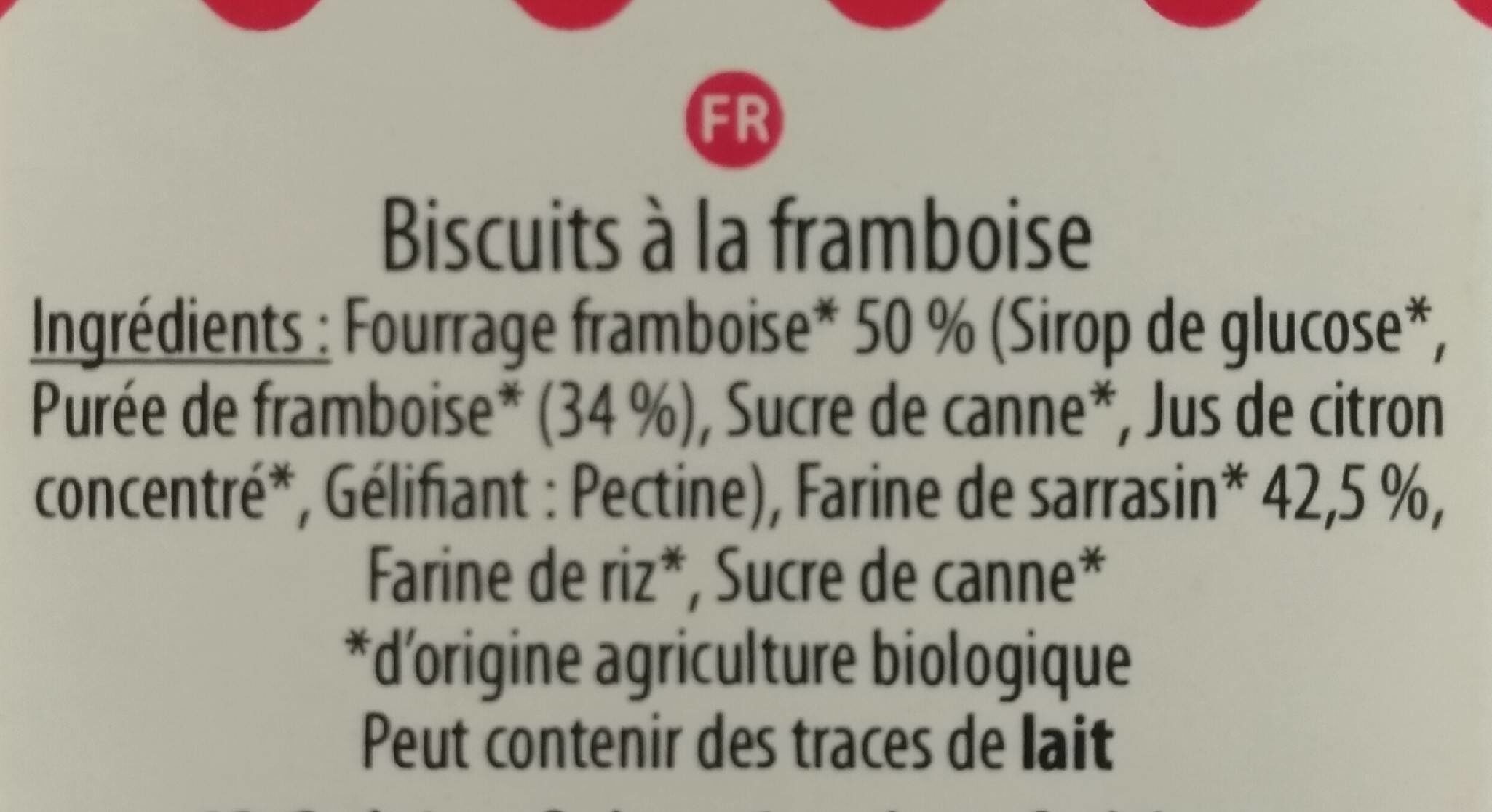 Aglina Framboise Goûtine - Ingrediënten - fr