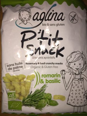 P’tit snack - Biscuit apéritifs romain & basilic - Product - fr