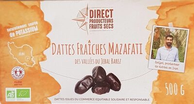 Dattes fraîches Mazafati des vallées du Jebal Barez - Product - fr