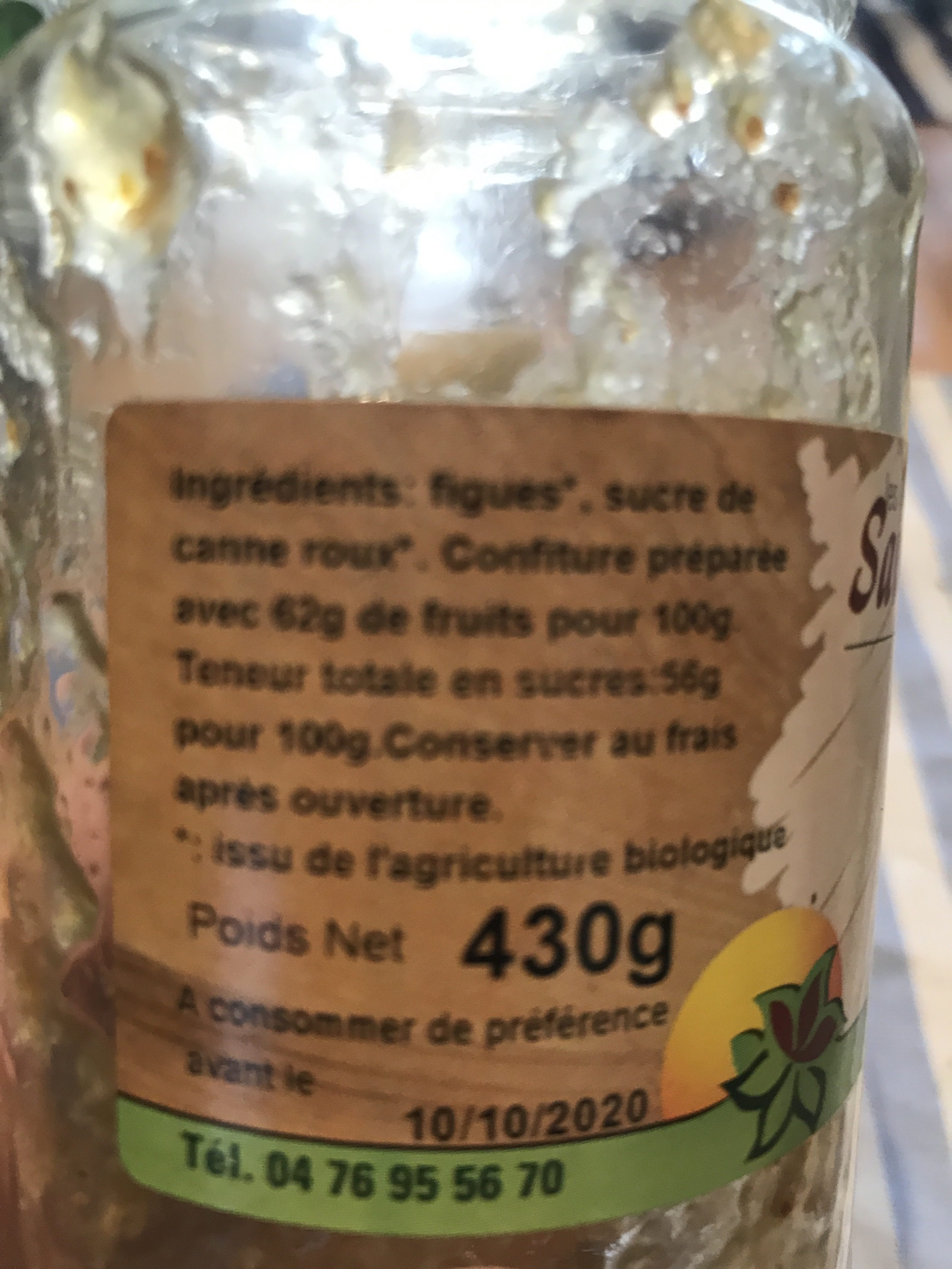 Confiture de figues - Ingredients - fr