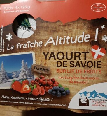 Yaourt de Savoie sur lit de fruits - 产品 - fr
