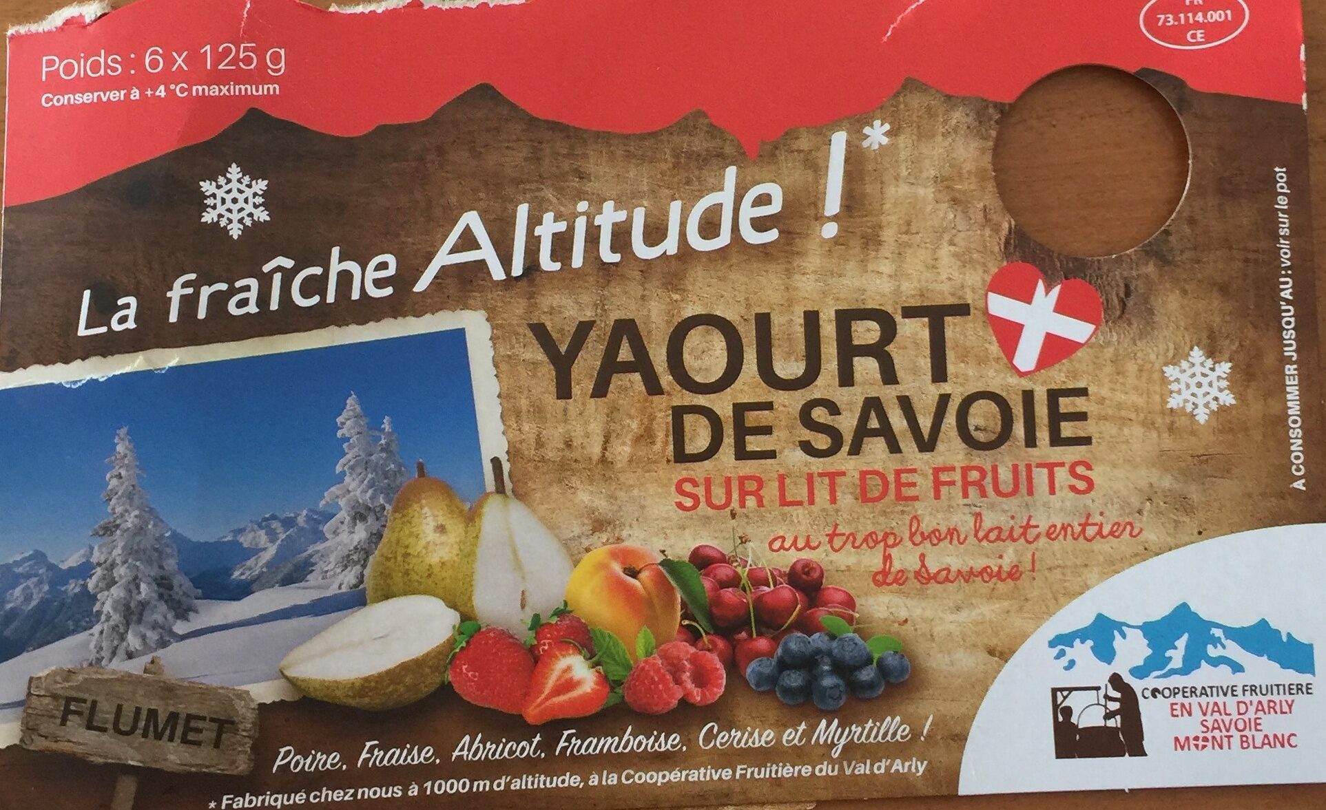 Yaourt de Savoie sur lit de fruits - Recyclinginstructies en / of verpakkingsinformatie - fr