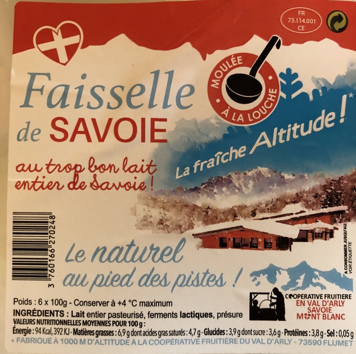 Faisselle de savoie - 成分 - fr