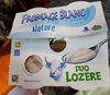 Fromage blanc doux et onctueux DUO LOZERE, 8,2%MG - Product