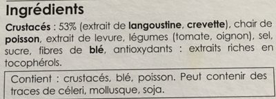 Bouillon De Crustacés - Ingredientes - fr