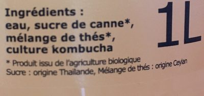 Kombucha D-tox - Ingrediënten - fr