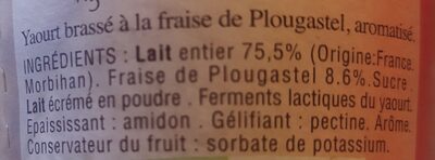 Yaourt au lait entier, Faises de Plougastel et sa galette Bretonne - Ingredienti - fr