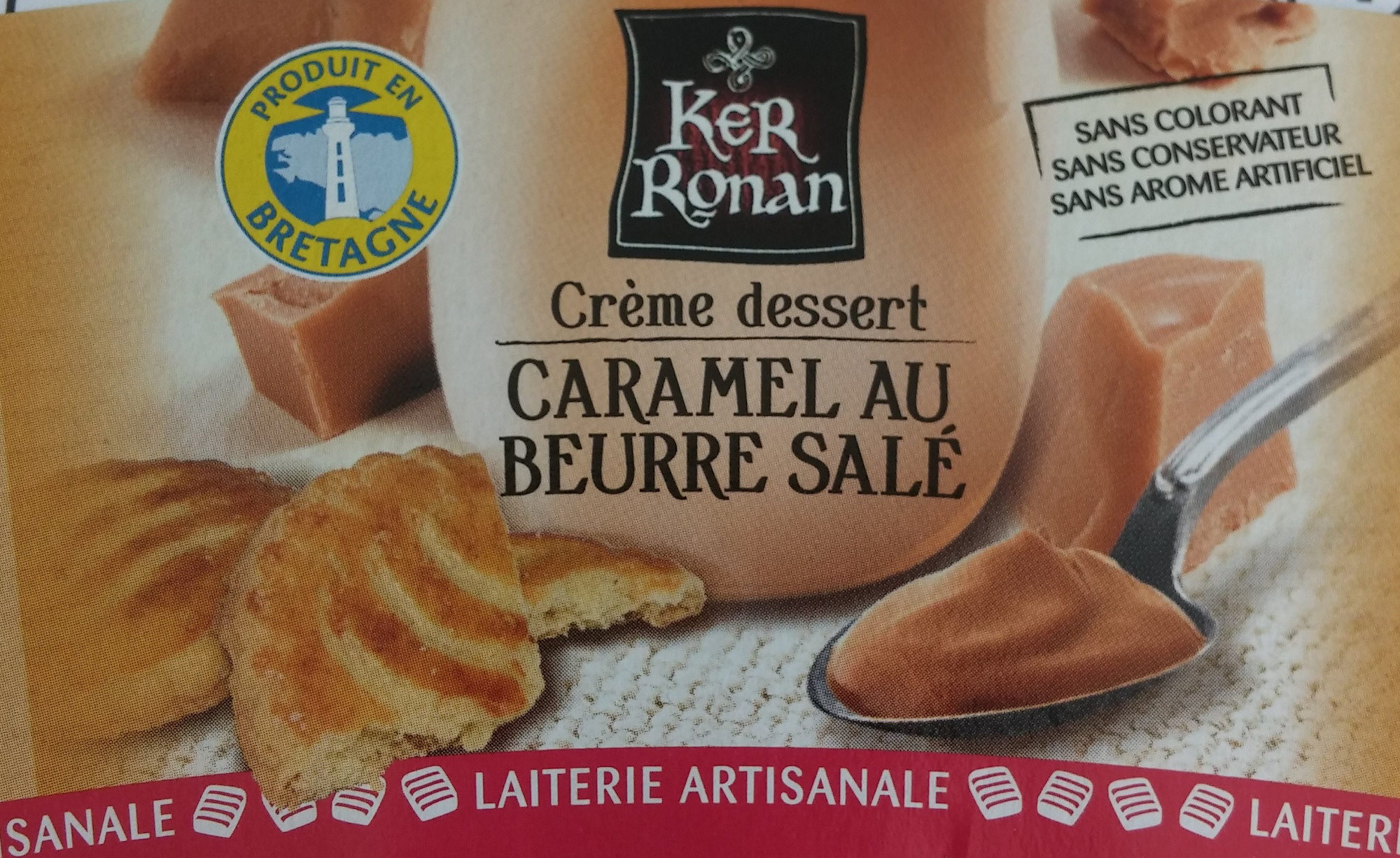 Crème dessert Caramel au beurre salé (et sa Galette bretonne) - Product - fr
