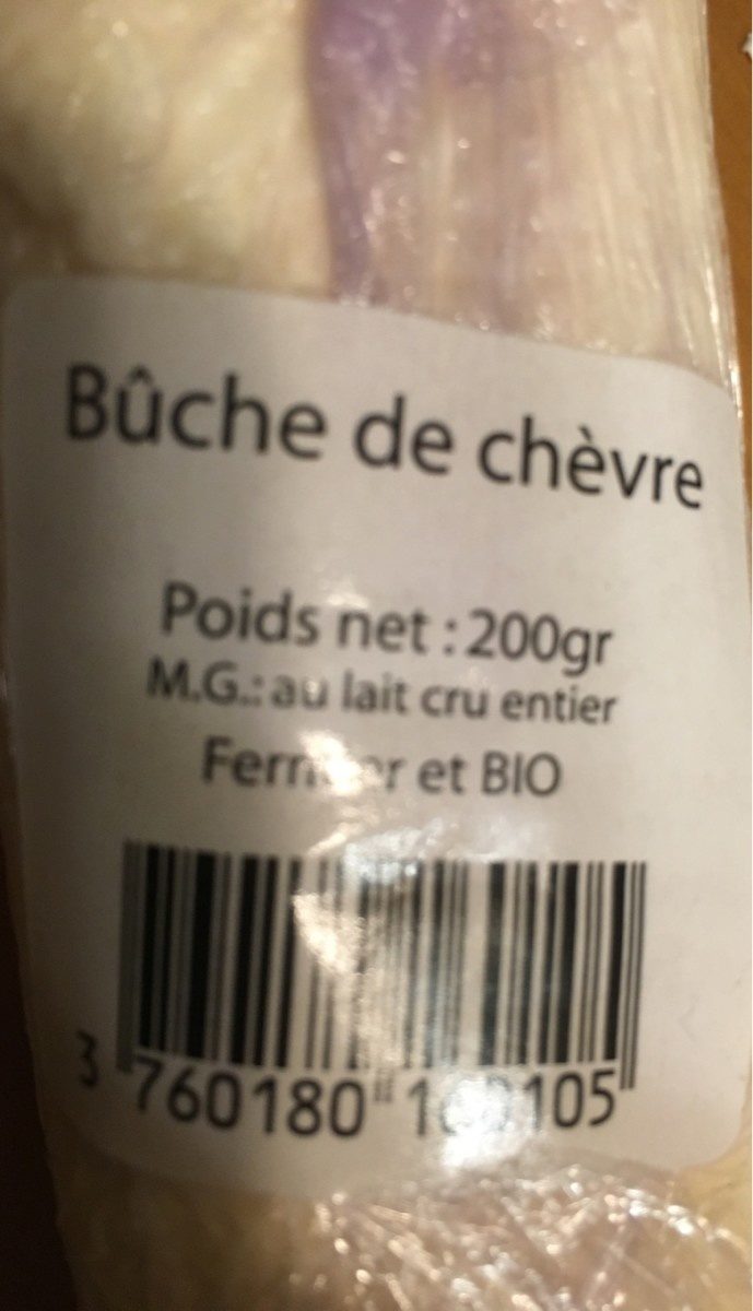 Bûche de chèvre - Ingredients - fr
