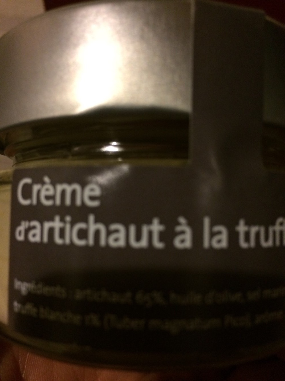 Crème d'artichauts a la truffe blanche - Produit