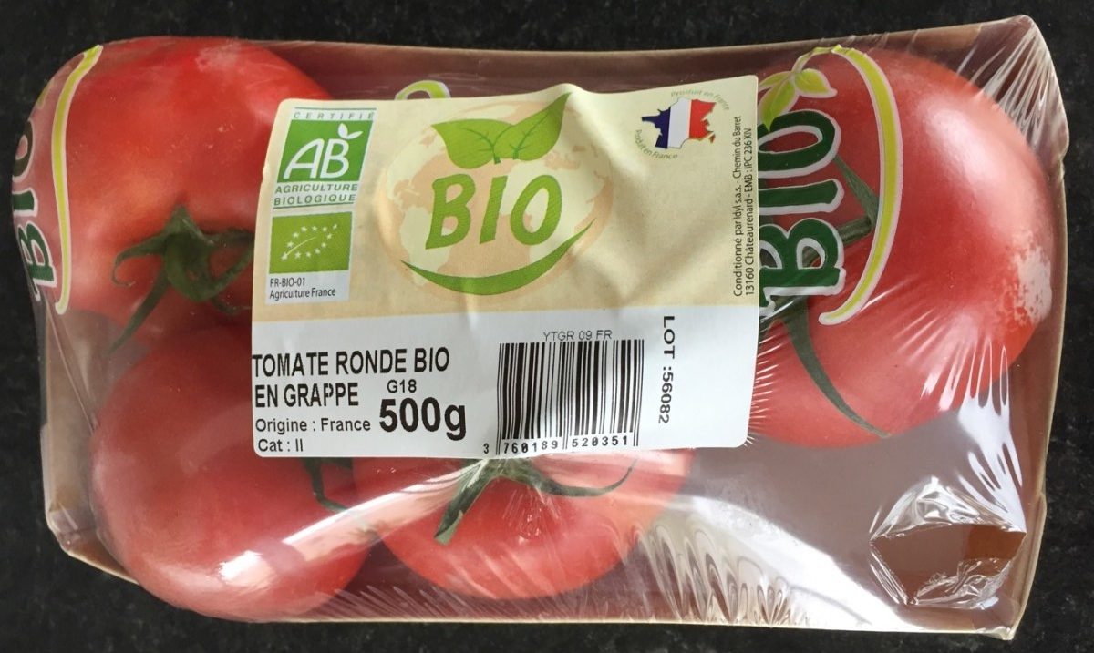 Tomate ronde bio en grappe - Product - fr