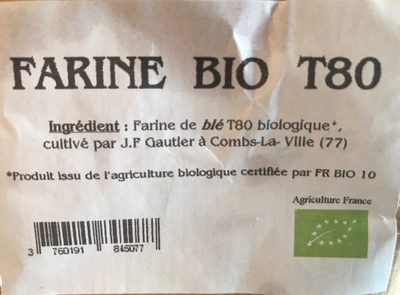 Farine bio T80 - Ingrédients