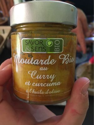 Moutarde bio au curry et curcuma - Product - fr
