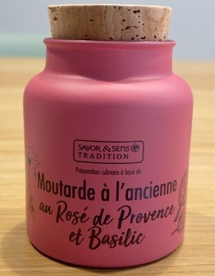 Moutarde à l'ancienne au Rosé de Provence et Basilic - Product - fr