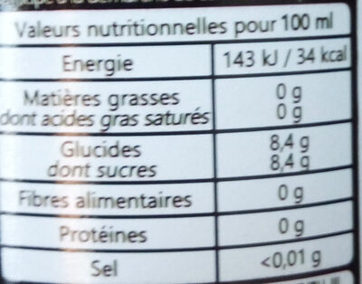 Limeuhnade - Boisson gazéifiée aux extraits de gingembre et de citron bio - Nutrition facts - fr