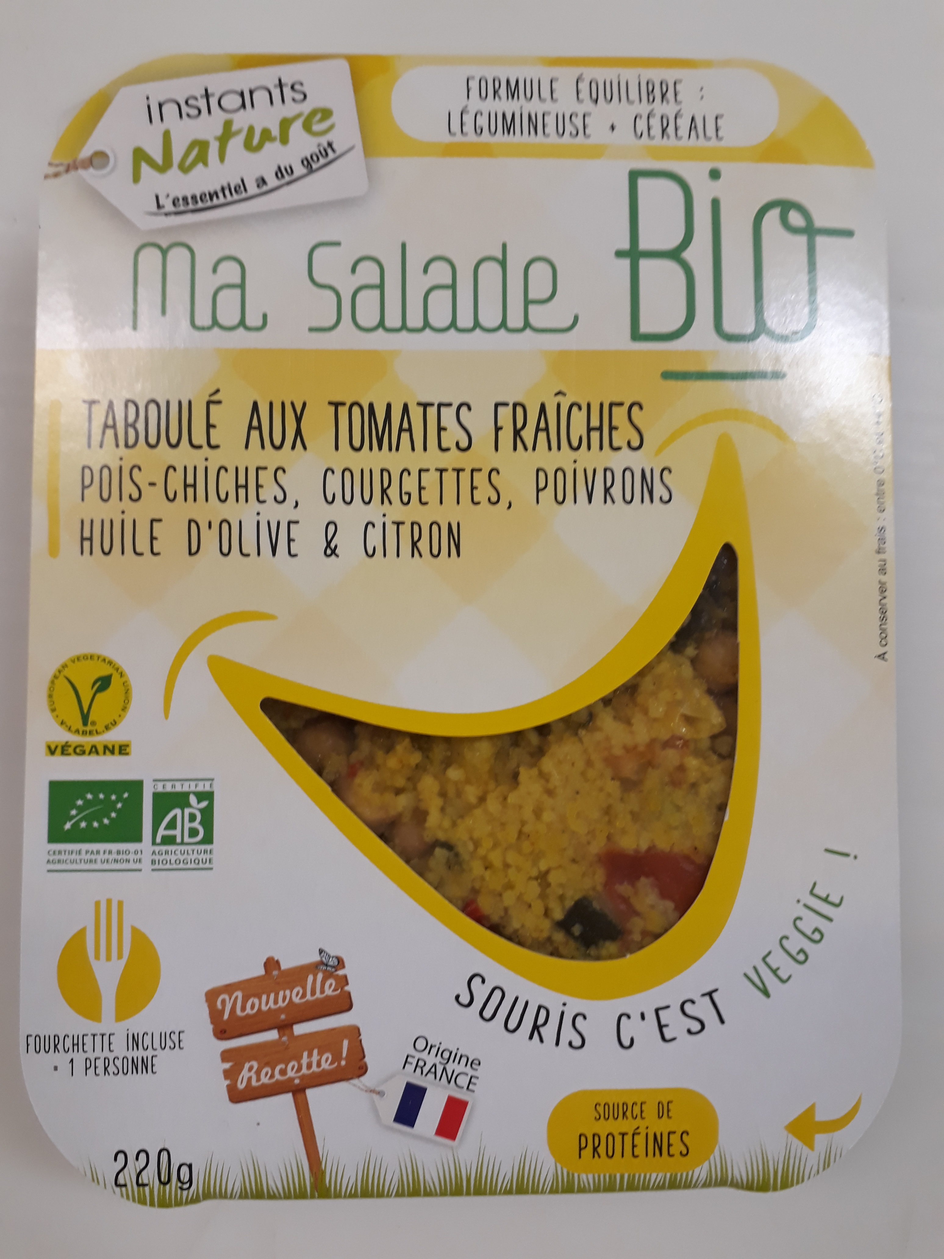 Ma salade bio taboulé aux tomates fraiches - Produkt - fr