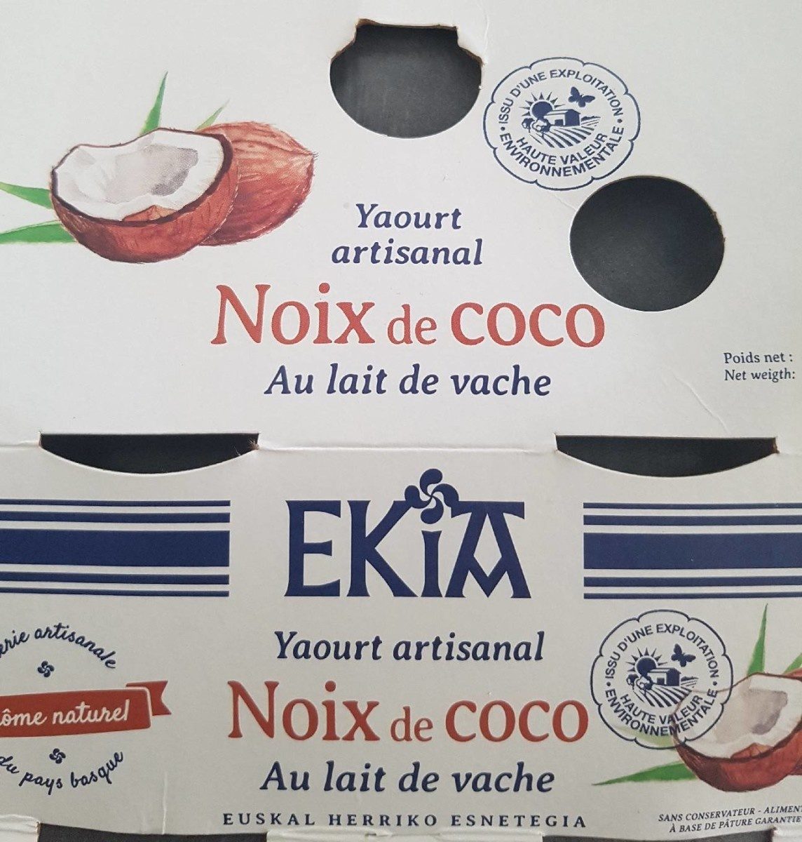 Yaourt noix de coco au lait de vache - Product - fr