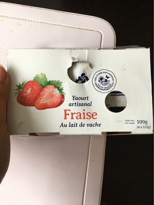 Yaourt artisanal Fraise - Product - fr