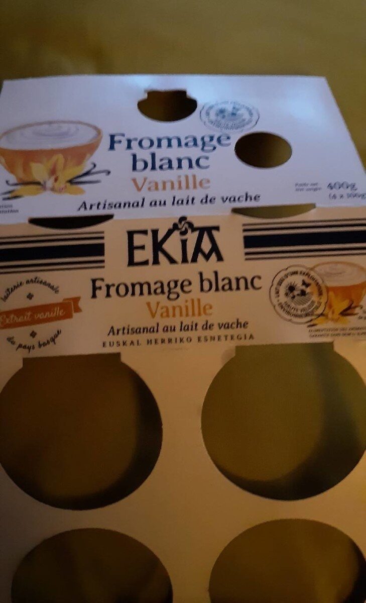 Fromage  blanc vanille - Product - fr