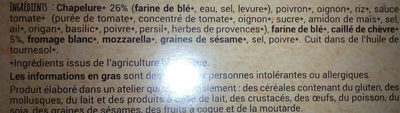 Croustillants au caillé de chèvre - Ingredients - fr