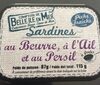 Sardines au beurre, ail et persil, 115g - Product