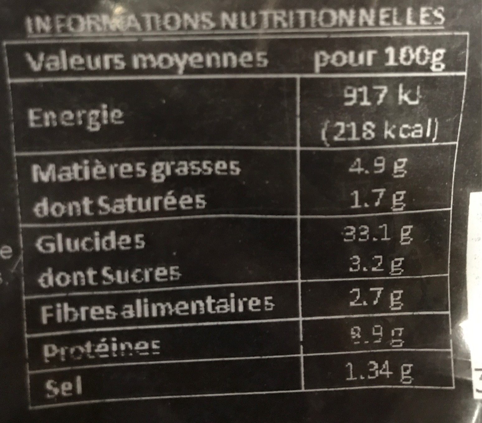Piperade au chorizo - Nutrition facts - fr