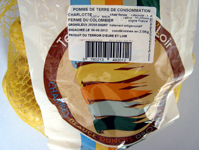 Pomme de terre Charlotte Cat 1 Cal 35-55 La Ferme du Colombier - Product - fr