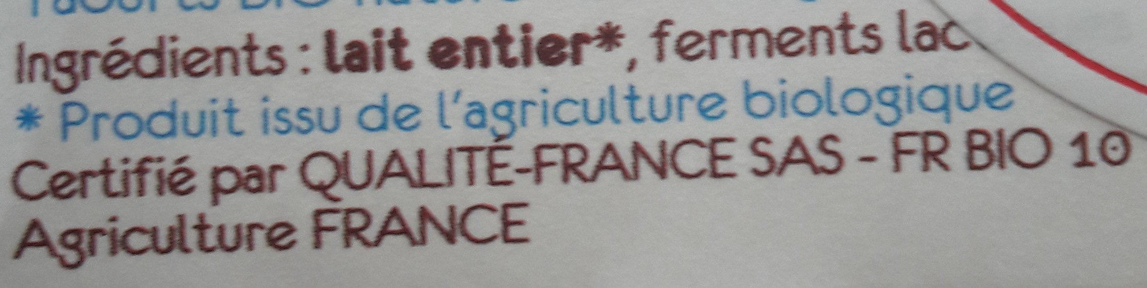 Les P'tits des Monts - Ingredients - fr