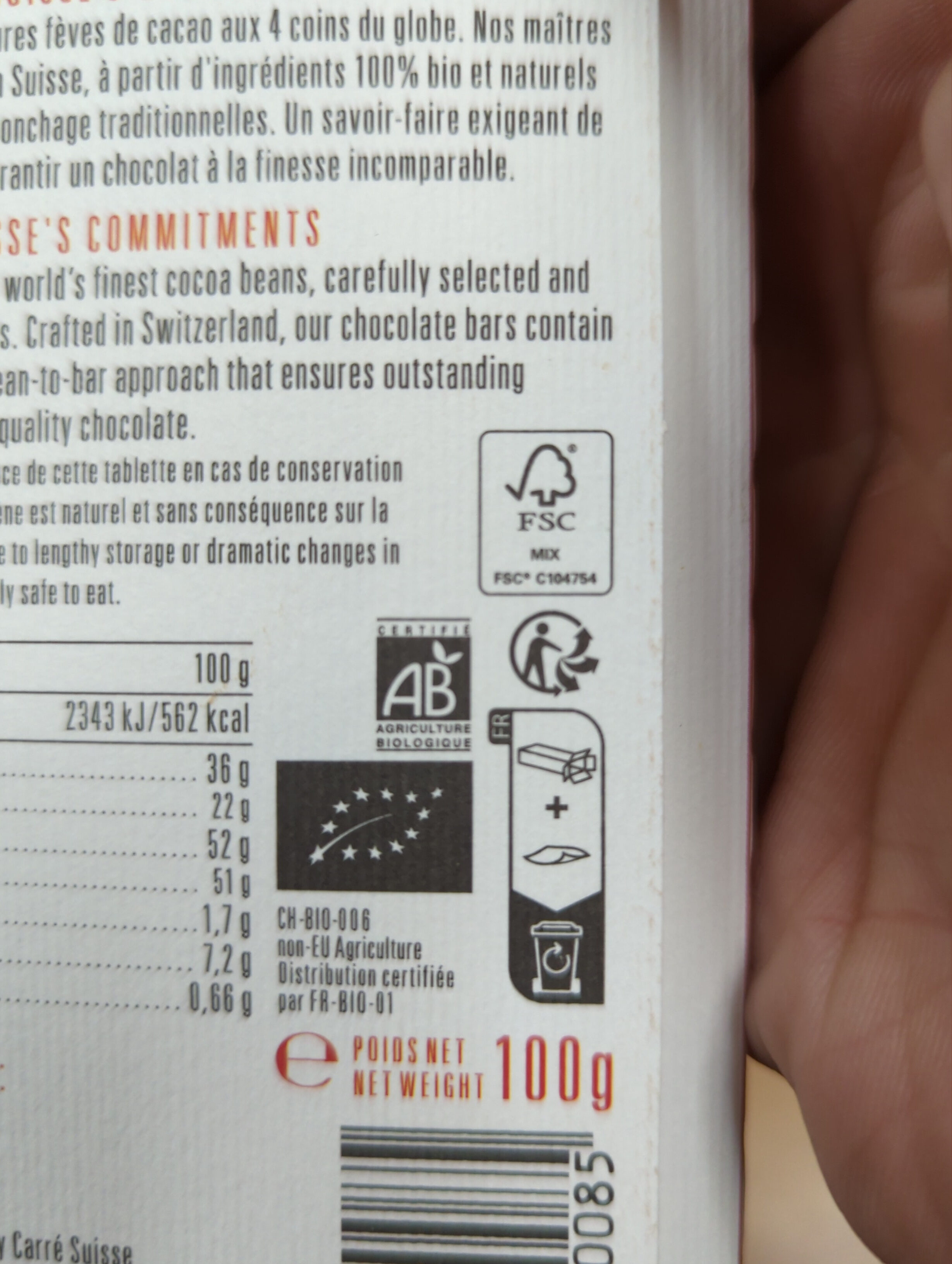 Chocolat au Lait Pépites de Caramel & Sel de Guérande - Wiederverwertungsanweisungen und/oder Verpackungsinformationen - fr